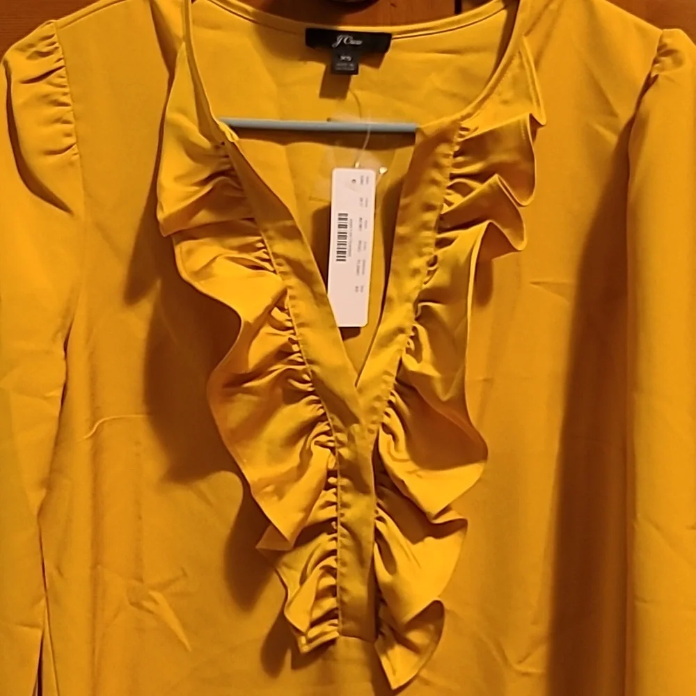 J. Crew Ruffle Top XS - Picture 4 of 7